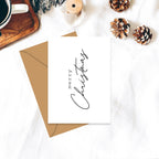 Vrolijk kerstfeest - Vouwkaart met envelop 5 set