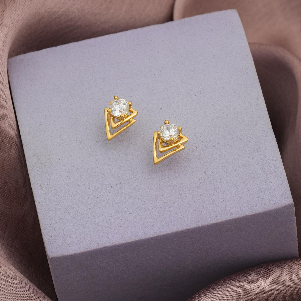 Eigentijdse sterling zilveren oorbellen – mode-sieraden – 18K goud vermeil micron verguld – hypoallergeen