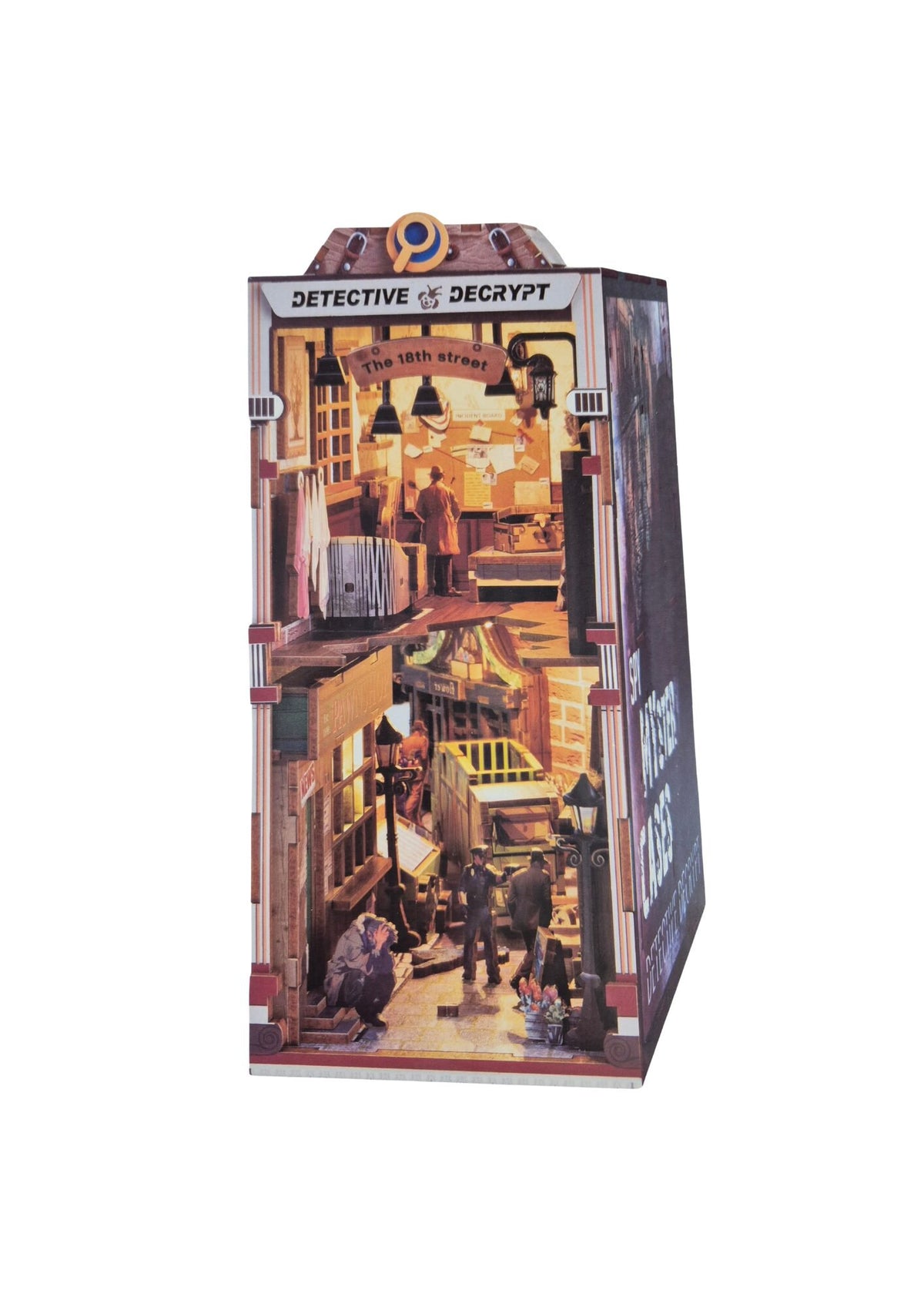 Inspirebox, 3D Booknook, Detective Decrypt, BE011991, 19,5x10x22,8 cm