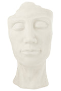 J-Line bloempot David - keramiek - wit - large - Ø 36 cm