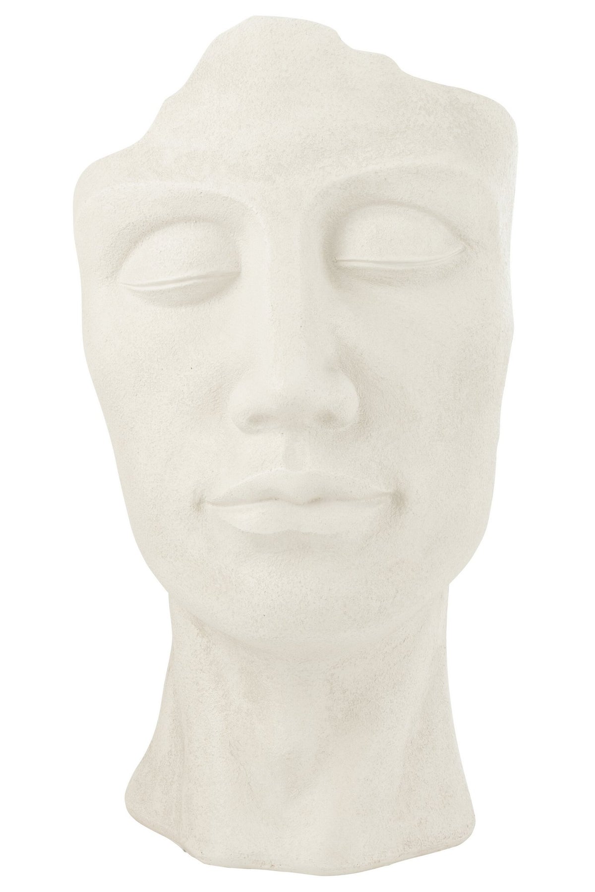 J-Line bloempot David - keramiek - wit - large - Ø 36 cm