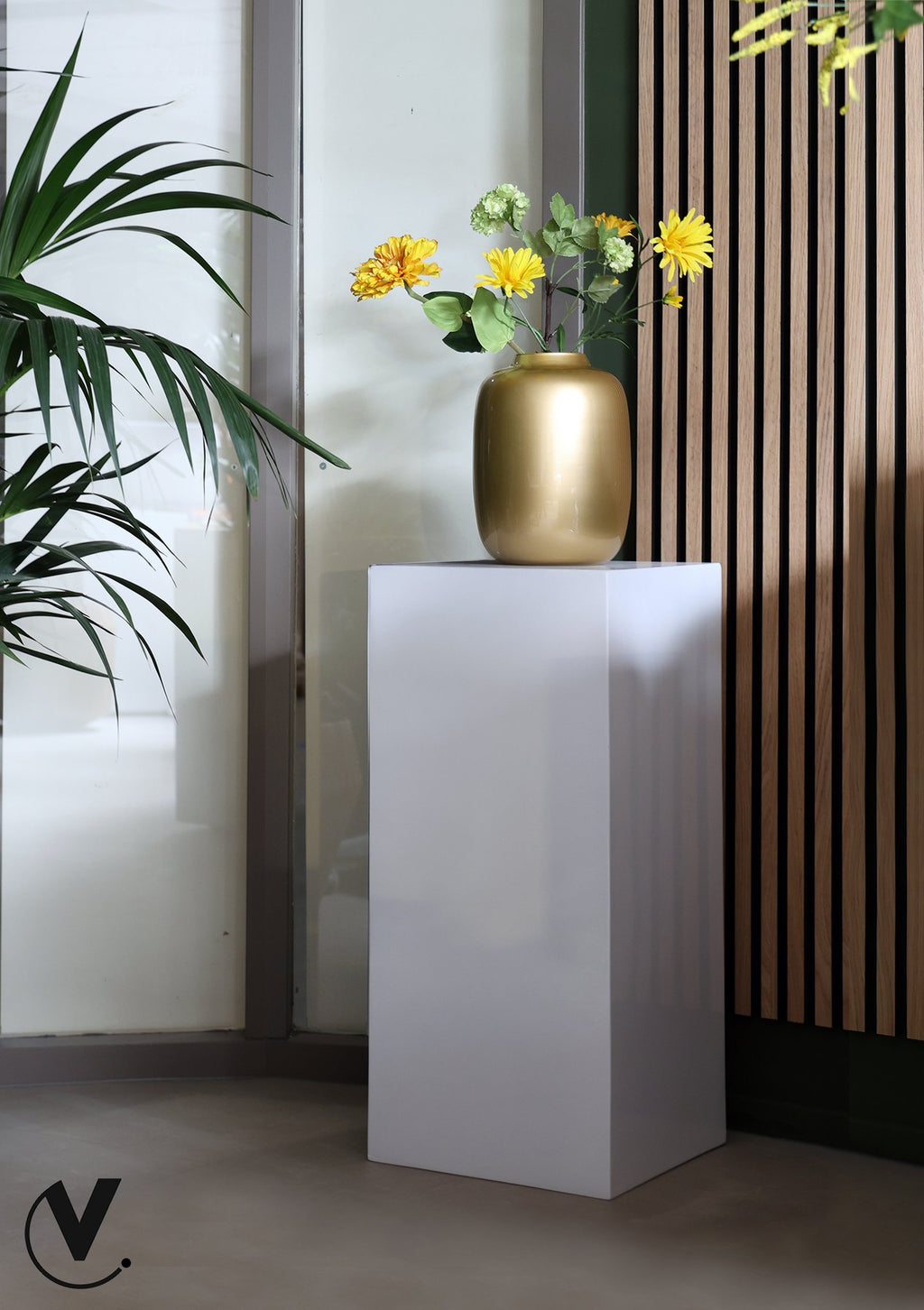 Zuil/Plantenbak - Mont Blanc shiny white