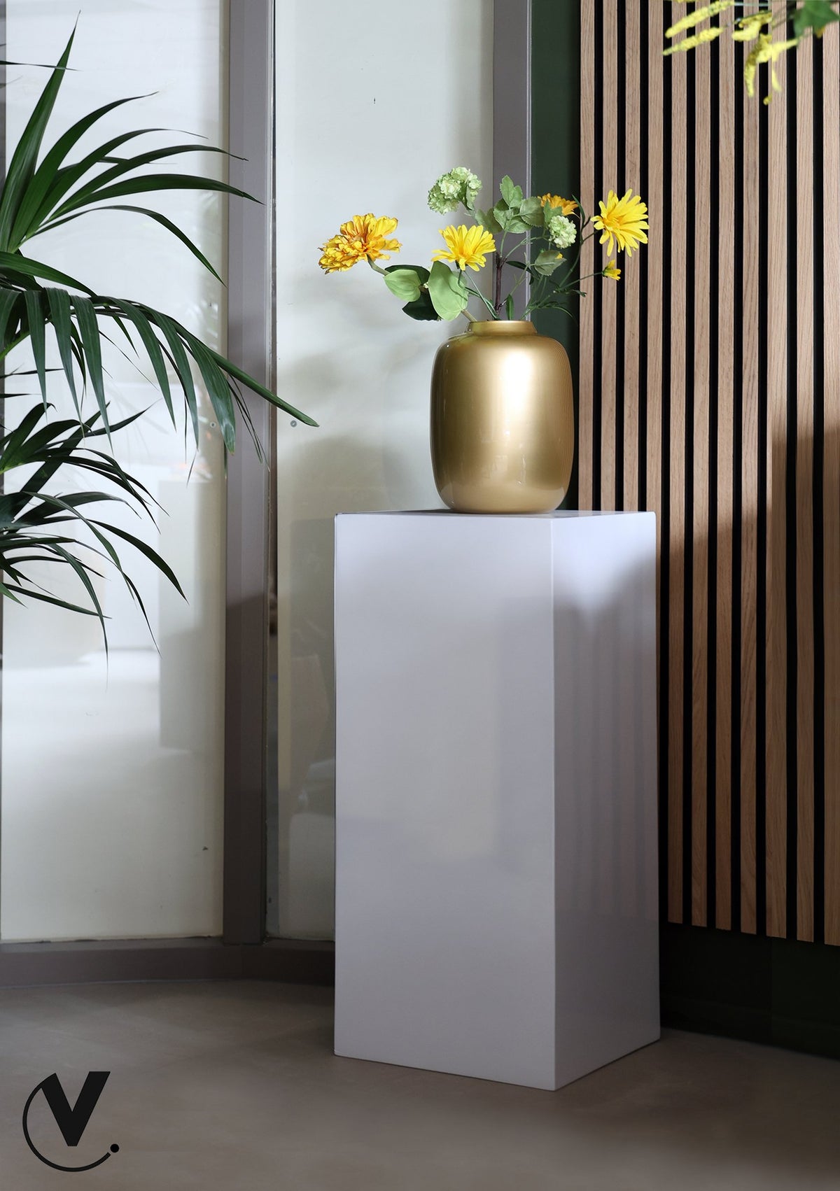 Zuil/Plantenbak - Mont Blanc shiny white