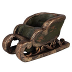 Kerstdecoratie Beeld Slee 35x23x21 cm Groen Keramiek