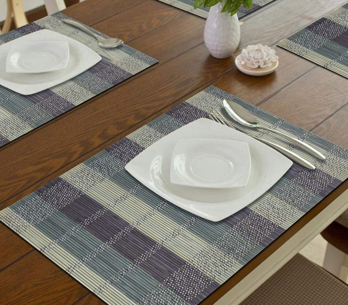 Eetplacemats – Hittebestendig Bamboe – 45x30 cm, 6-Pack