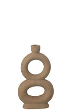 J-Line vaas Soliflore 2 Rings - steengoed - taupe - L