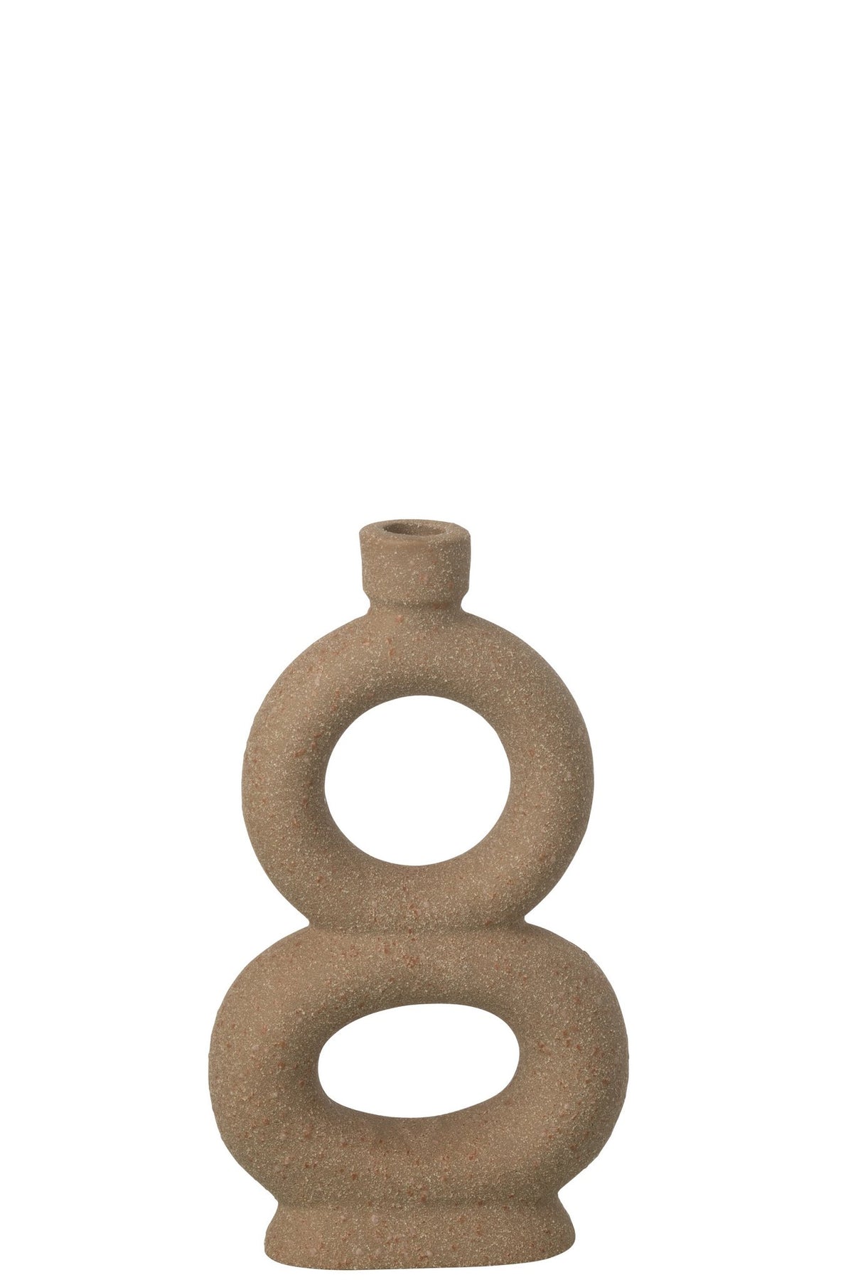 J-Line vaas Soliflore 2 Rings - steengoed - taupe - L