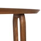 Bullnose consoletafel mangohout bruin - 140cm