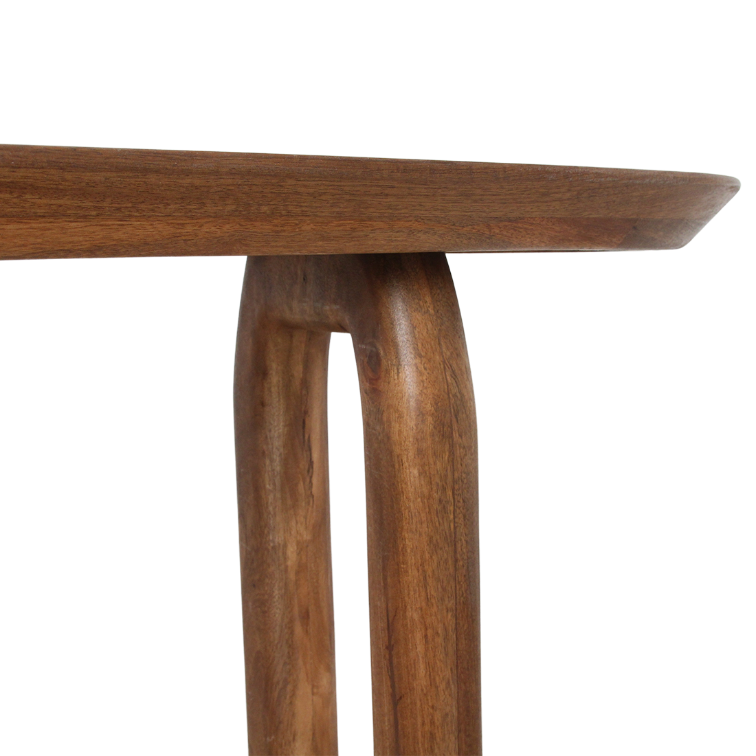 Bullnose consoletafel mangohout bruin - 140cm