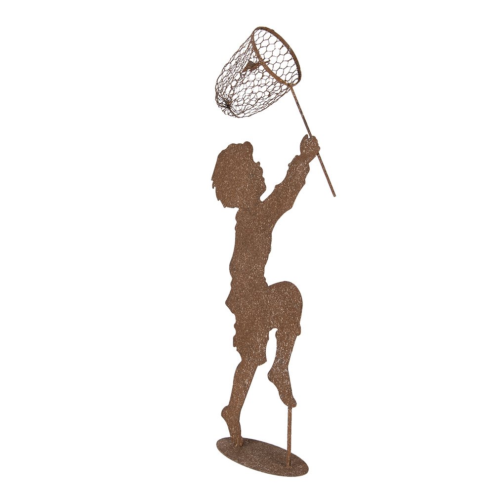 Decoratie Beeld Kind 33x13x88 cm Bruin Metaal