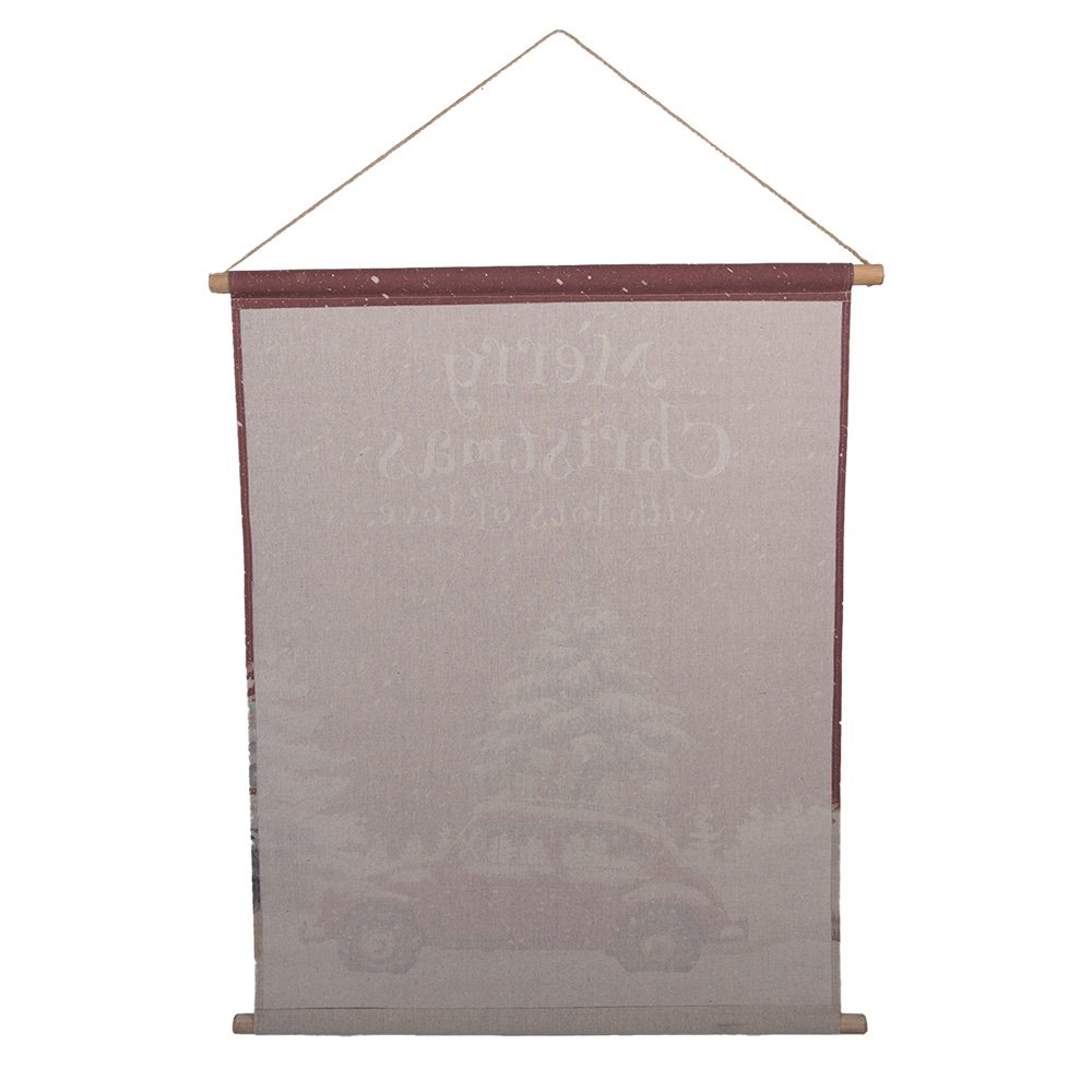 Wandkleed 76x3x97 cm Rood Textiel