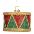 Kersthanger Trommel Ø 7x5 cm Rood Kunststof