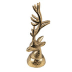 Beeld Hert 20 cm Goudkleurig Aluminium Kerstdecoratie
