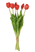 J-Line Boeket Tulpen 7Stuks Pu Koraal Roze Large