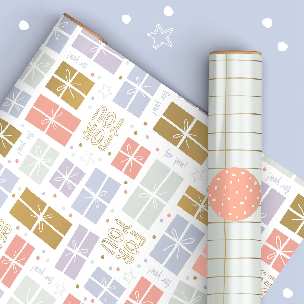 Happy Wrapping - Rollen cadeaupapier - 10 stuks