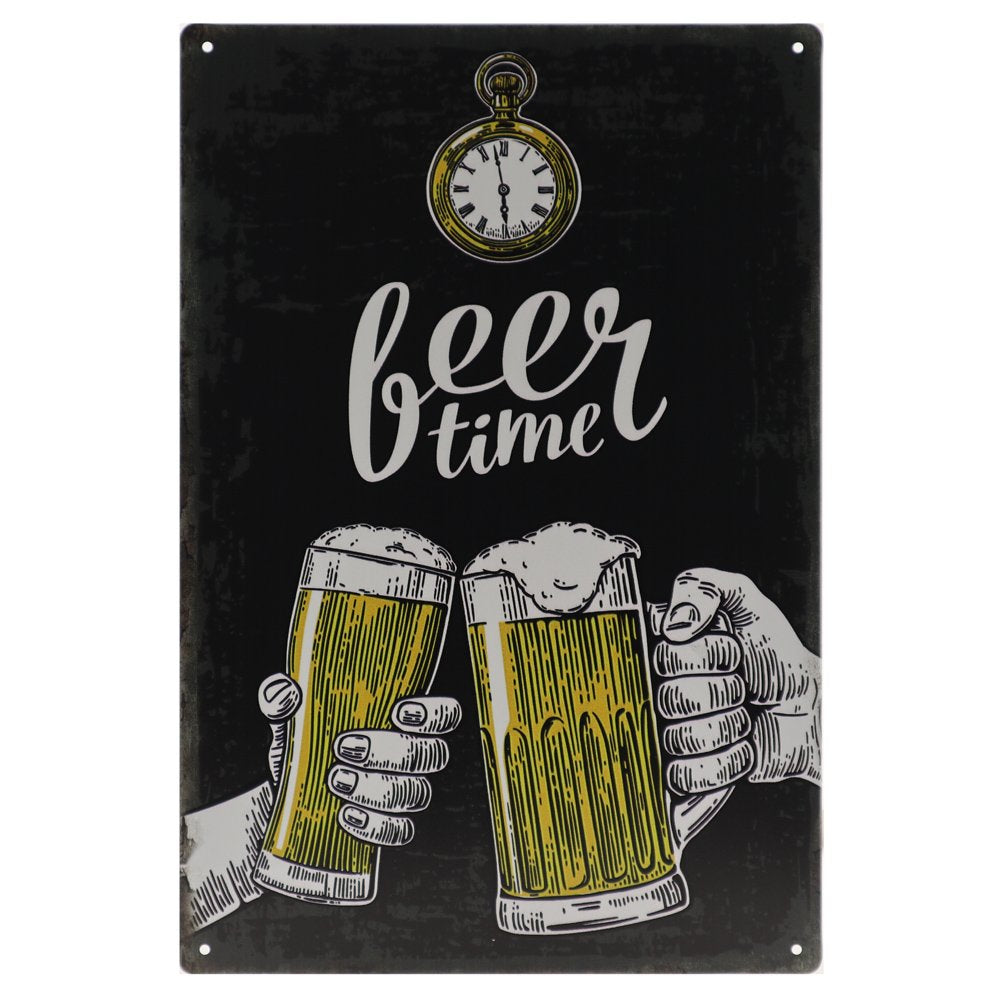 Beer Time Retro Wandbord 30x20