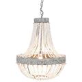 Hanglamp Ø 54x72 cm Grijs IJzer Hanglamp Eettafel