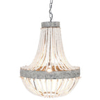 Hanglamp Ø 54x72 cm Grijs IJzer Hanglamp Eettafel
