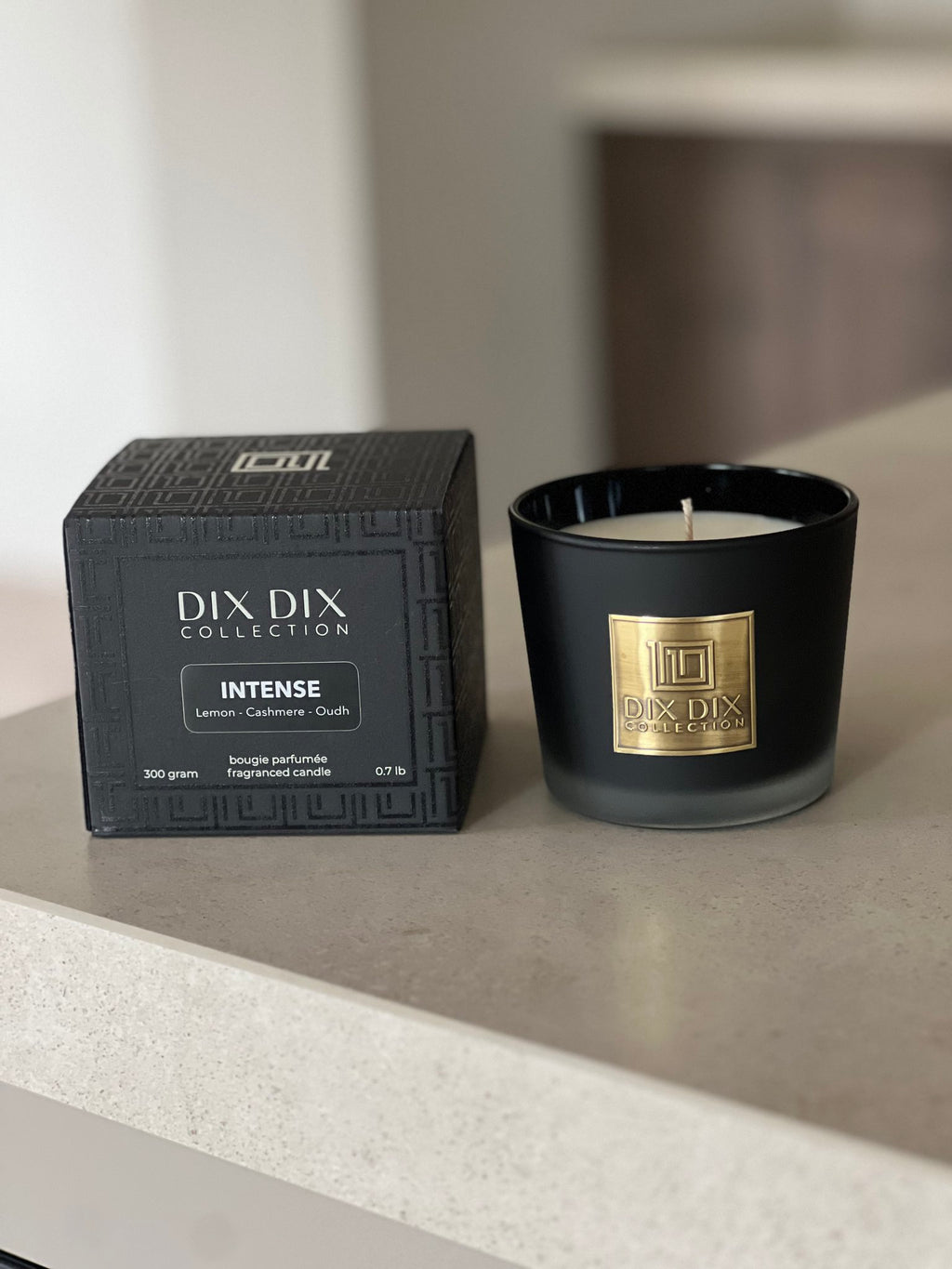 Luxe en duurzame geurkaars Intense - Zwart - XL