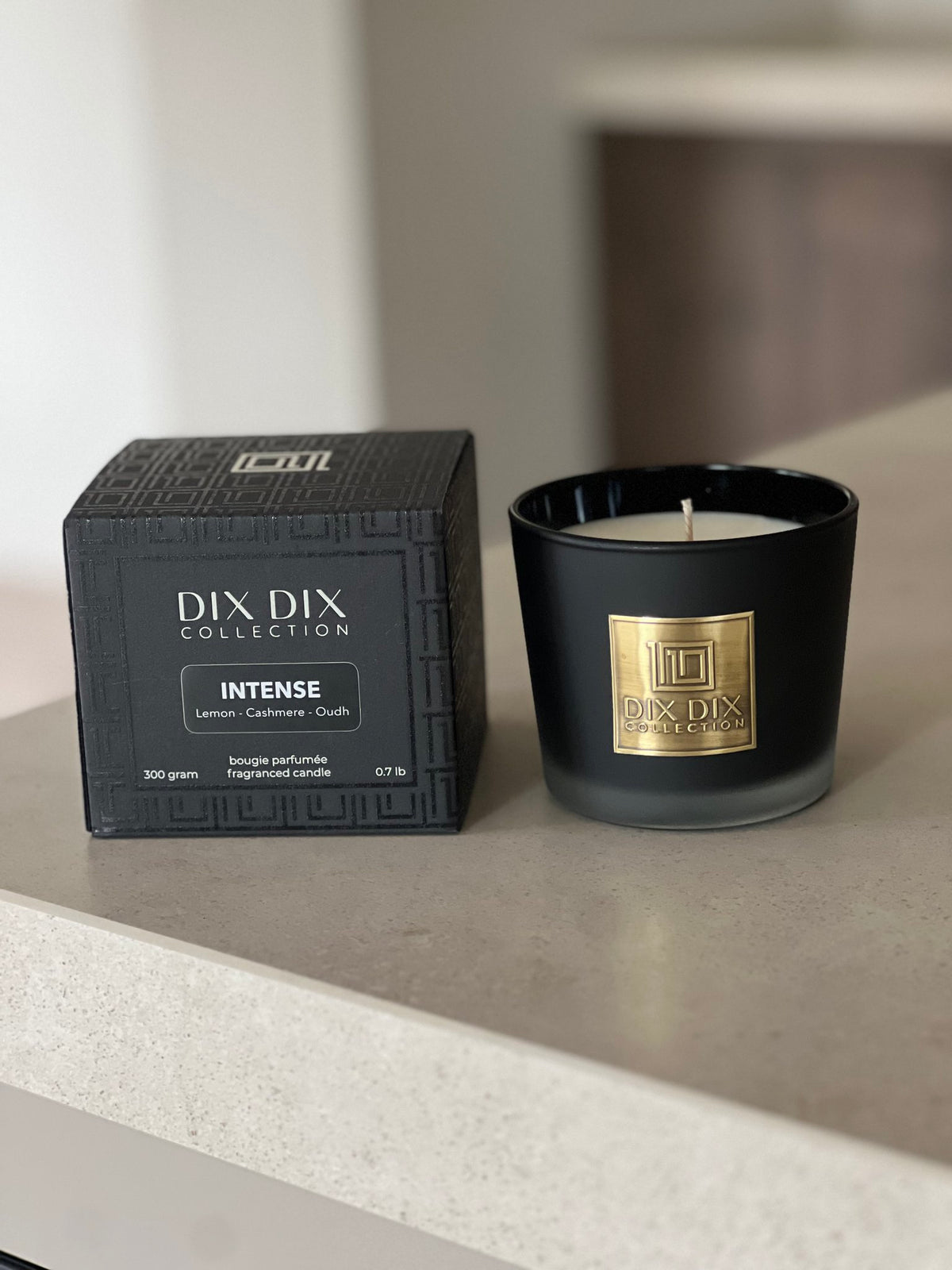 Luxe en duurzame geurkaars Intense - Zwart - XL