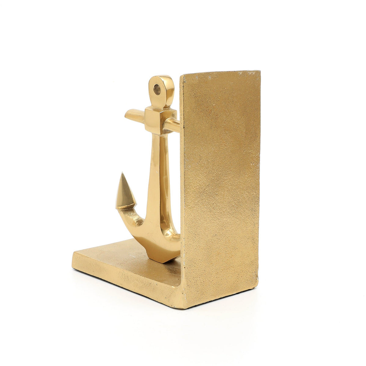 Gouden ankerboekensteunen - handgemaakt aluminium -