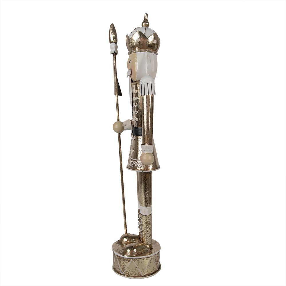 Kerstdecoratie Notenkraker 40 cm Goudkleurig Metaal
