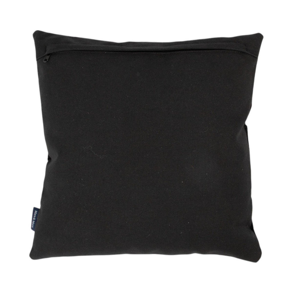 Kussen koe uni zwart 45x45cm