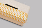 Handgeweven katoenen tissuedoos - Geometrisch patroon