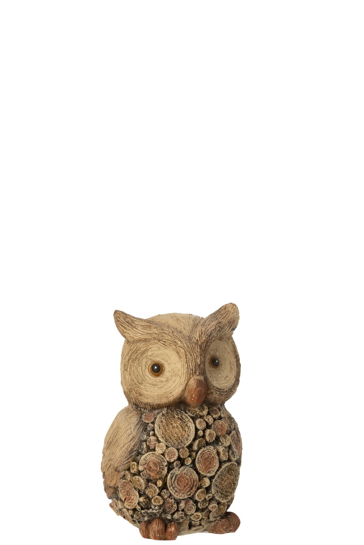 J-Line figuur Uil - hout - polyresin - naturel - S