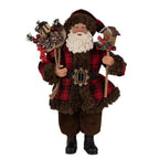 Kerstdecoratie Beeld Kerstman 27 cm Rood Kunststof