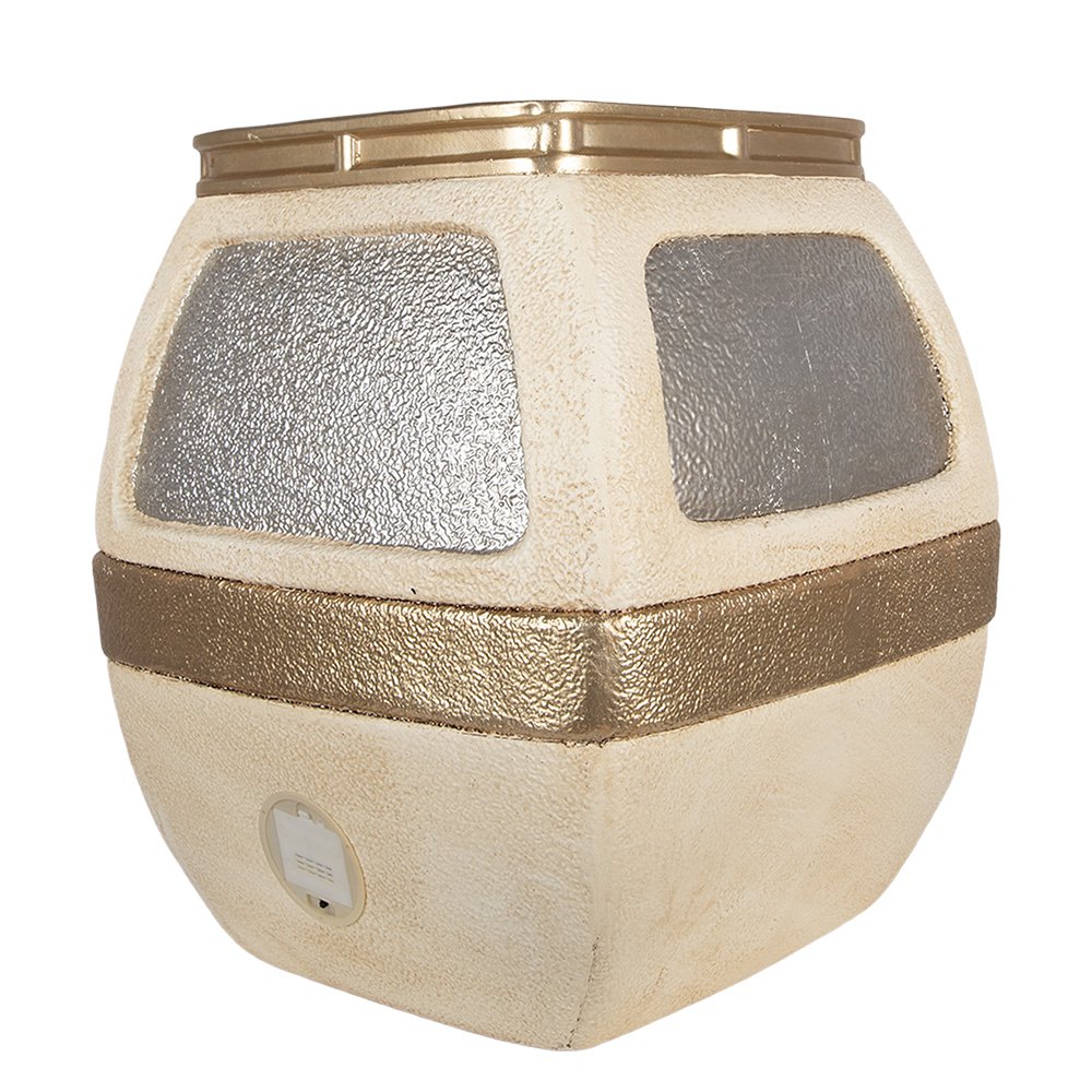 Kerstdecoratie met LED-verlichting 47x48x51 cm Wit Metaal