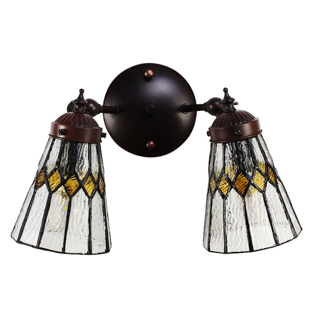 Wandlamp Tiffany 30x23x23 cm transparant Glas Muurlamp