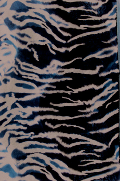 Tijgerdier fluweel Deco 150 cm x 2,5 mtr
