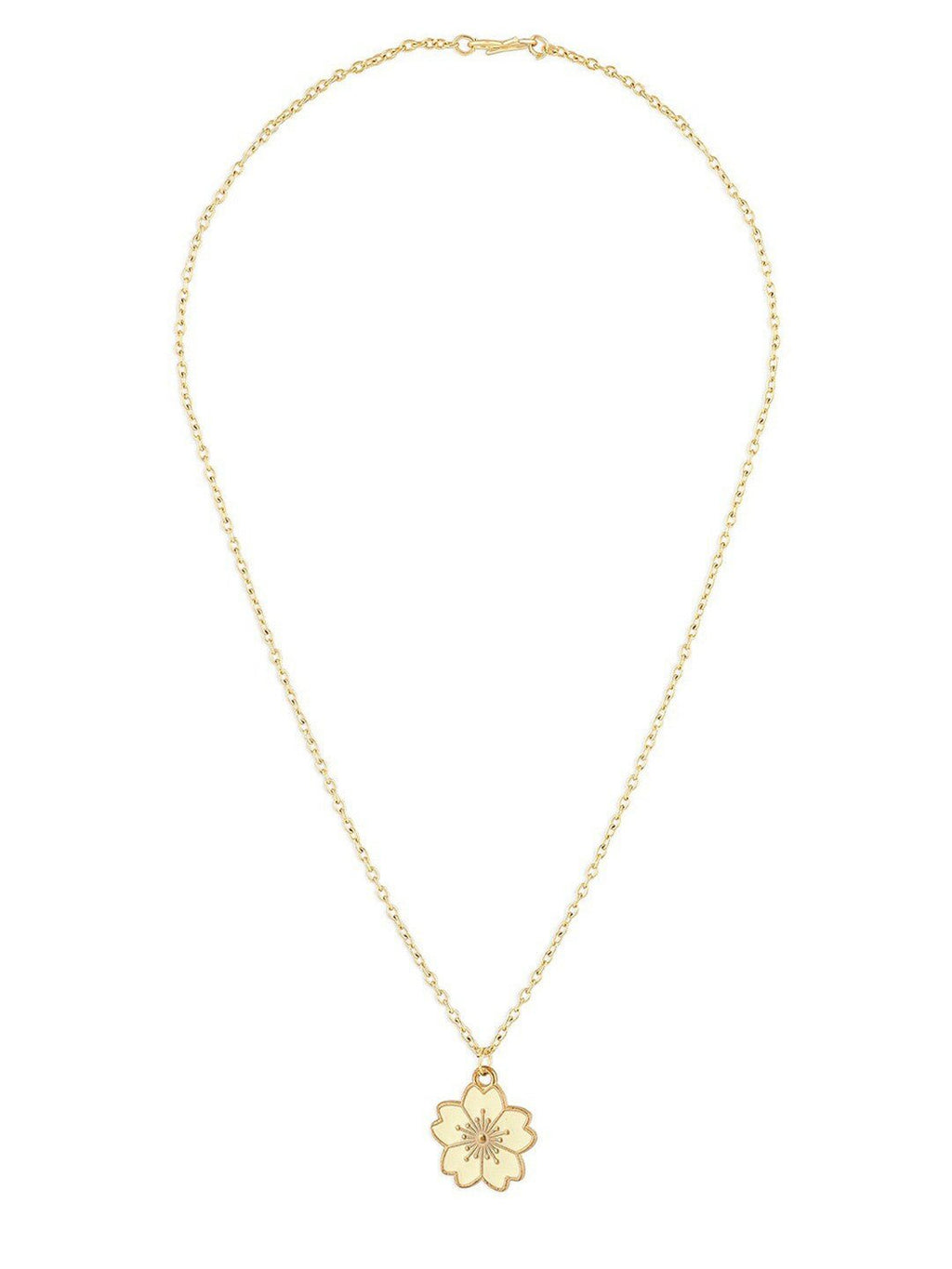 Vergulde geëmailleerde ketting – Modieuze ketting – Geëmailleerde legering – 23 cm lengte