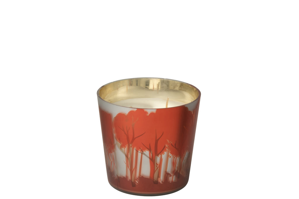 J-Line geurkaars Noa Bos - rood/goud - S - 50U