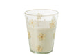 J-Line geurkaars Bloemen - Tender Rose - glas - transparant - L - 75U