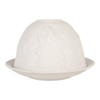 Waxinelichthouder Ø 12x8 cm Wit Porselein