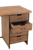 J-Line bureau Moa - hout - naturel