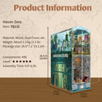 Tonecheer, DIY Book Nook, Haven Zero Bookend, TQ132, 26,3x19x10cm