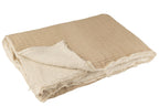J-Line Plaid Teddy Strepen Stiksel Katoen/Polyester Beige