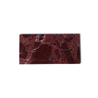 Marmer dienblad rechthoek M rood 15x30cm