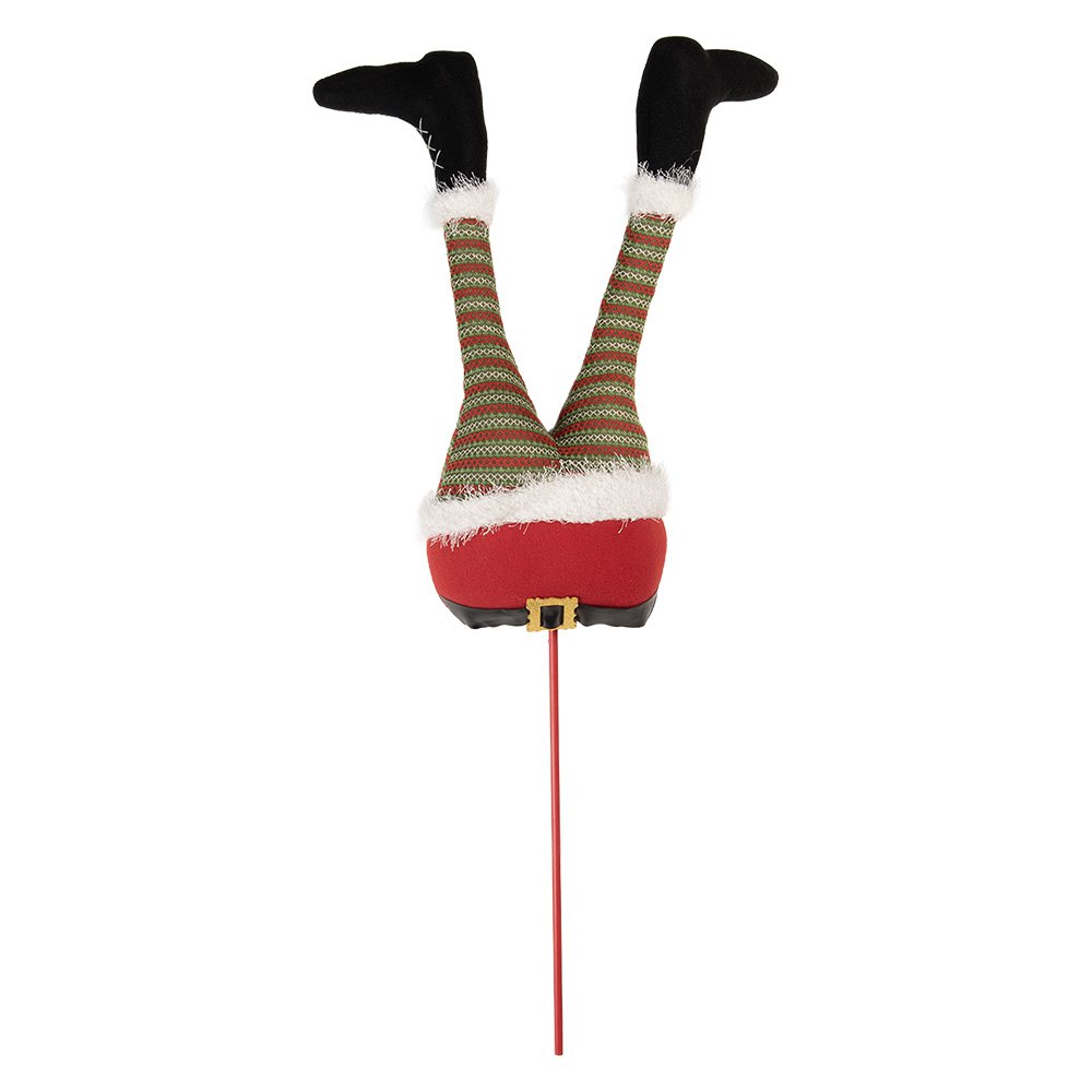 Kerstdecoratie Elfenbenen 20x10x82 cm Rood Hout