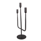 Kandelaar 43 cm Zwart IJzer Kaarsenstandaard