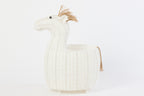 J-Line mand Paard - kunststof - wit
