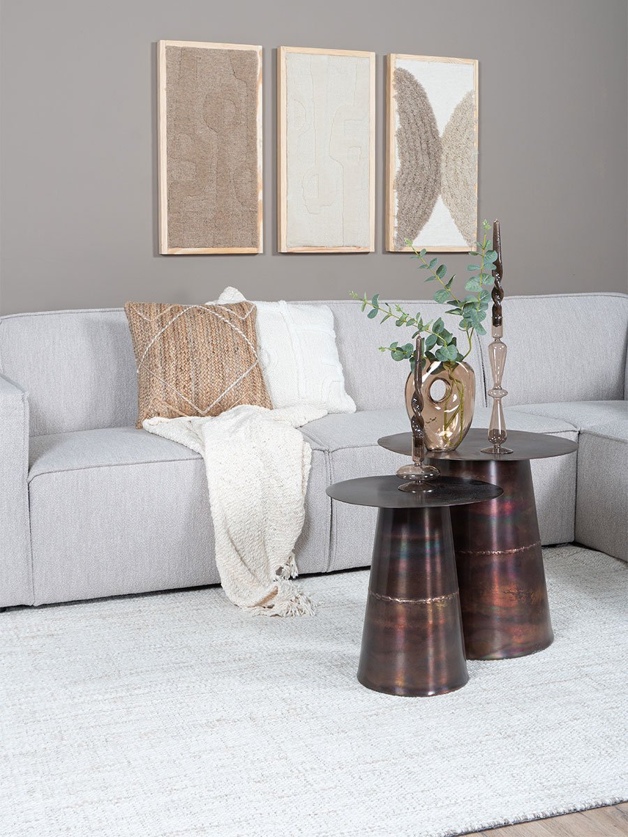 Vloerkleed Cross Light Beige - 300 x 400 cm