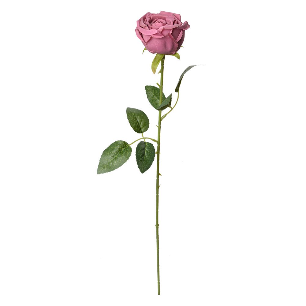 Kunstbloem Roos 61 cm Roze Kunststof