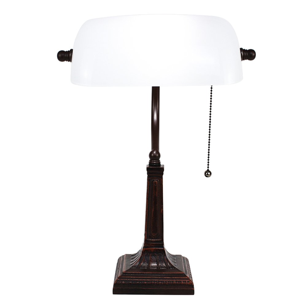 Tafellamp 26x23x42 cm Wit Metaal bureaulamp