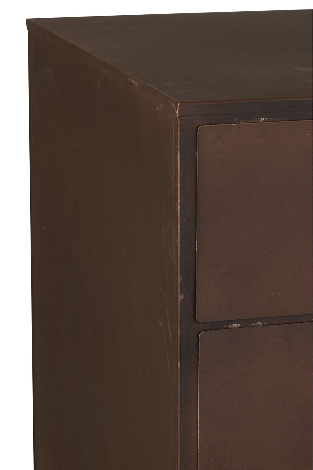 J-Line kast Bade - ijzer - roestbruin