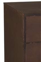 J-Line kast Bade - ijzer - roestbruin