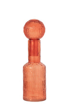 J-Line decoratie Fles - glas - oranje - small